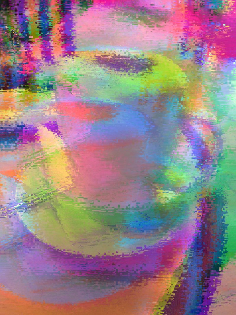 Visual art created from photo of a coffee mug